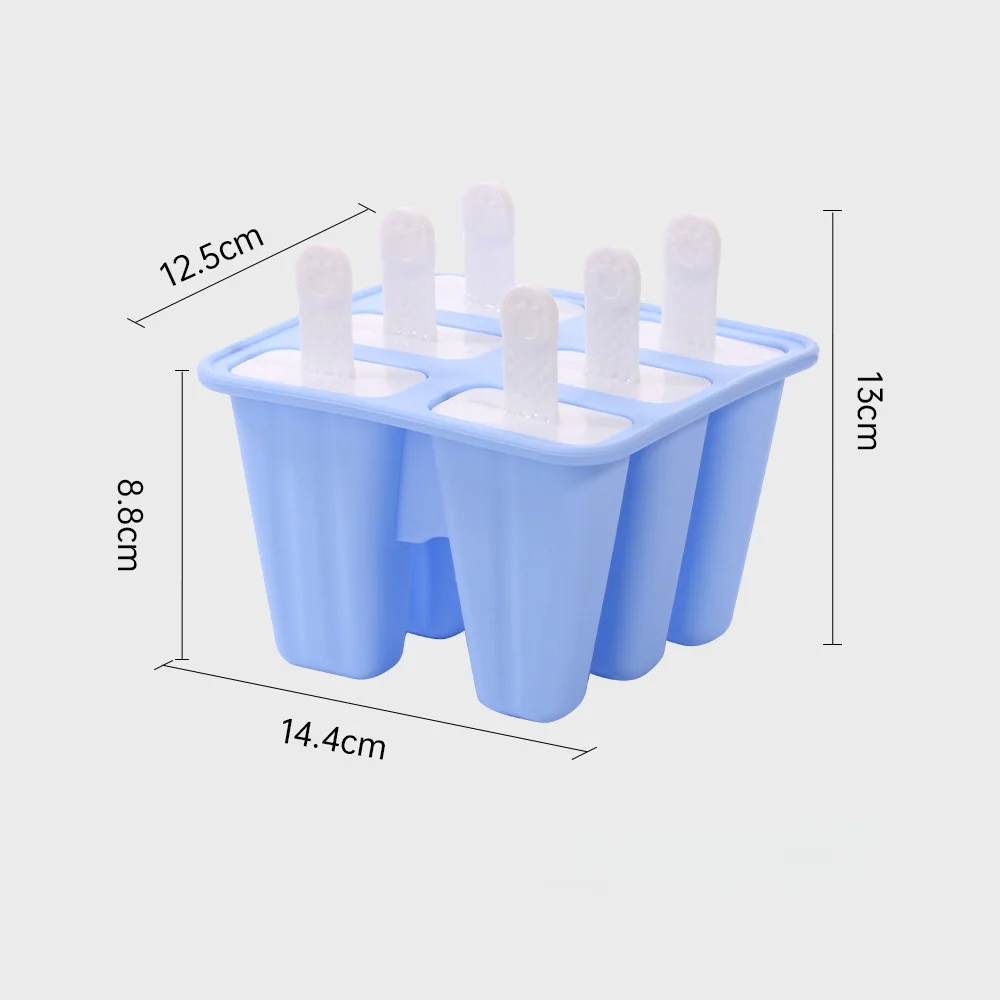 Premium BPA-Free Silicone Popsicle Molds with 6/10 Reusable Sticks - Easy Release Homemade Ice Pop Maker for Kids & Family
