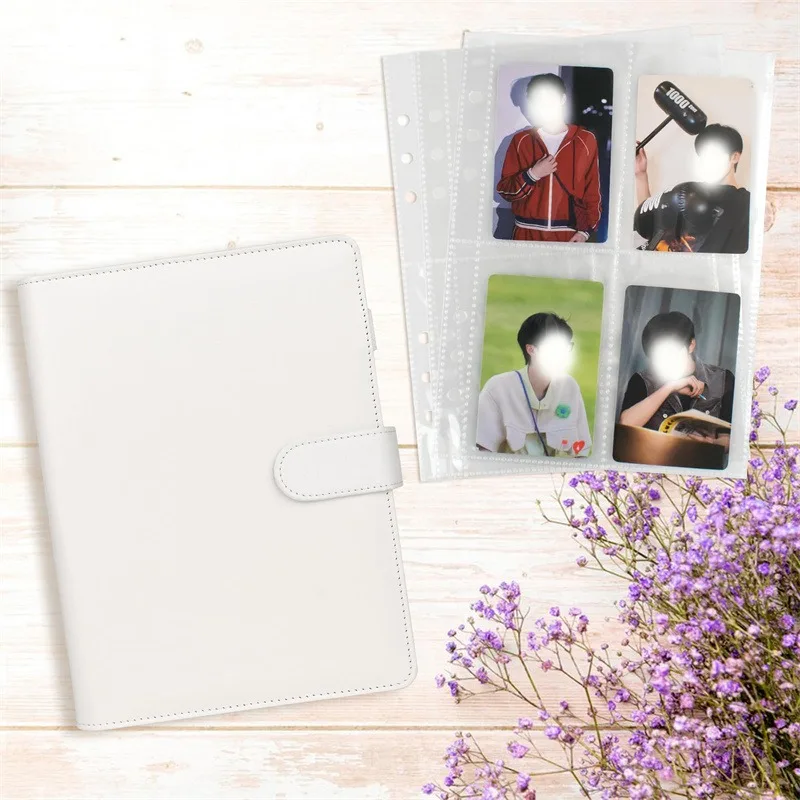 25pcs Page(4 Grids) Photo Card A5-Binder Kpop Photo Albums Idol Cards Loose-leaf Collect Book Binder Binder Photocard Holder