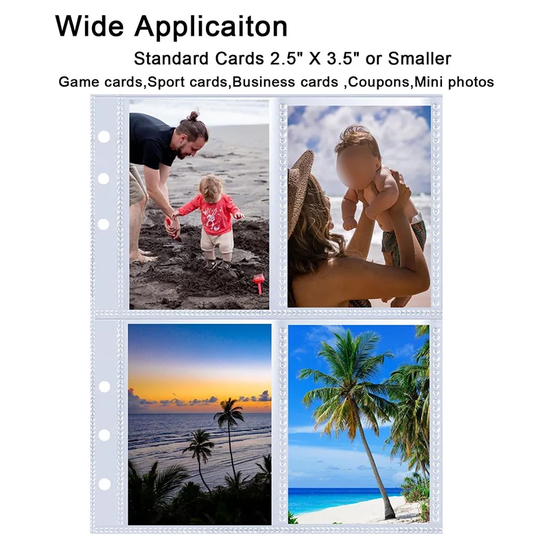 25pcs Page(4 Grids) Photo Card A5-Binder Kpop Photo Albums Idol Cards Loose-leaf Collect Book Binder Binder Photocard Holder