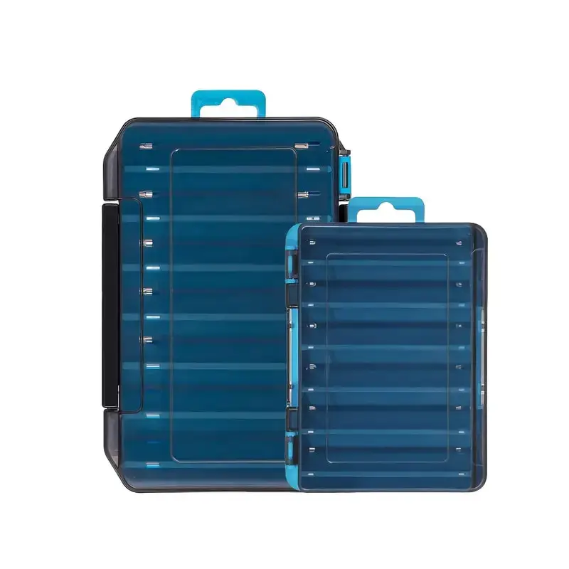 New Double-Sided Fishing Tackle Box Organizer, Large and Small, Fishing Accessories Storage Case for Lures, Hooks, Lure Tools