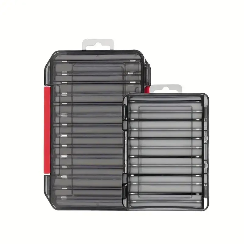 New Double-Sided Fishing Tackle Box Organizer, Large and Small, Fishing Accessories Storage Case for Lures, Hooks, Lure Tools