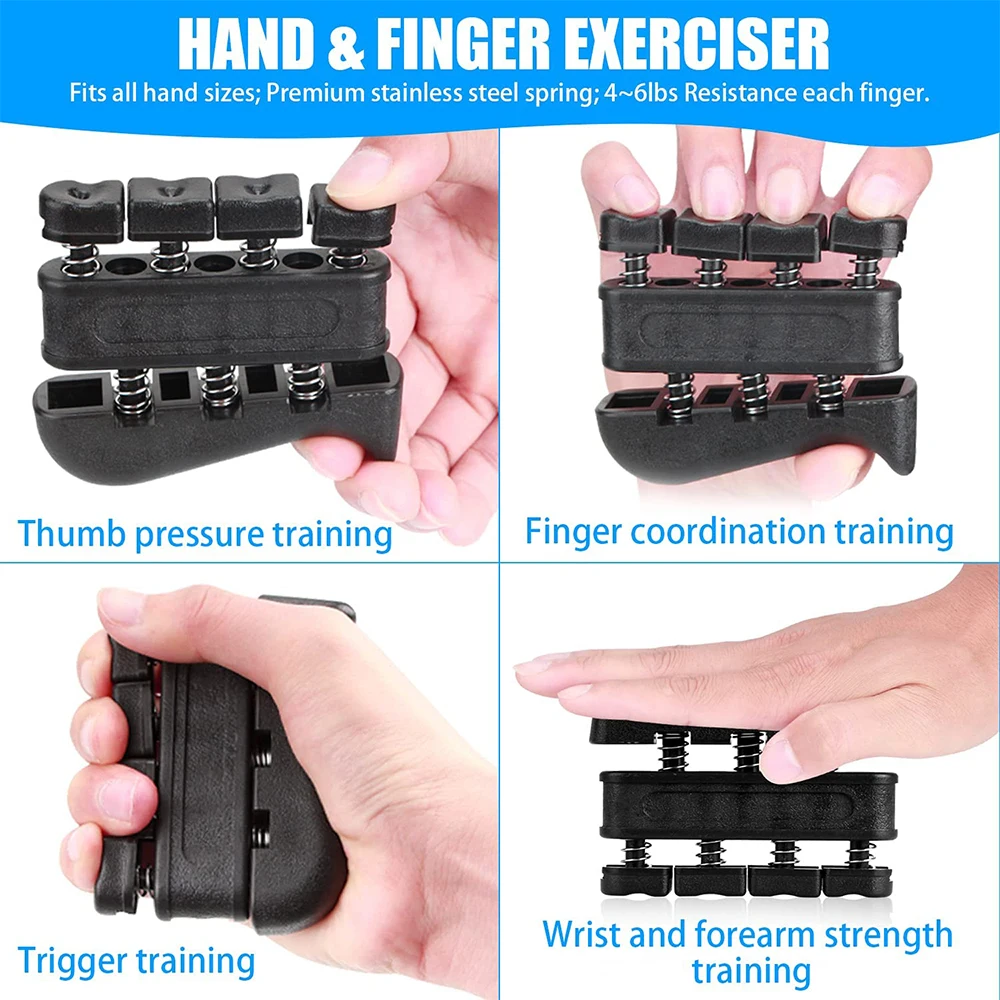 Gripper Adjustable R-Type Hand Grip Exercise Countable Strength Exercise Strengthening Pliers Spring Finger Pinch Wrist Expander