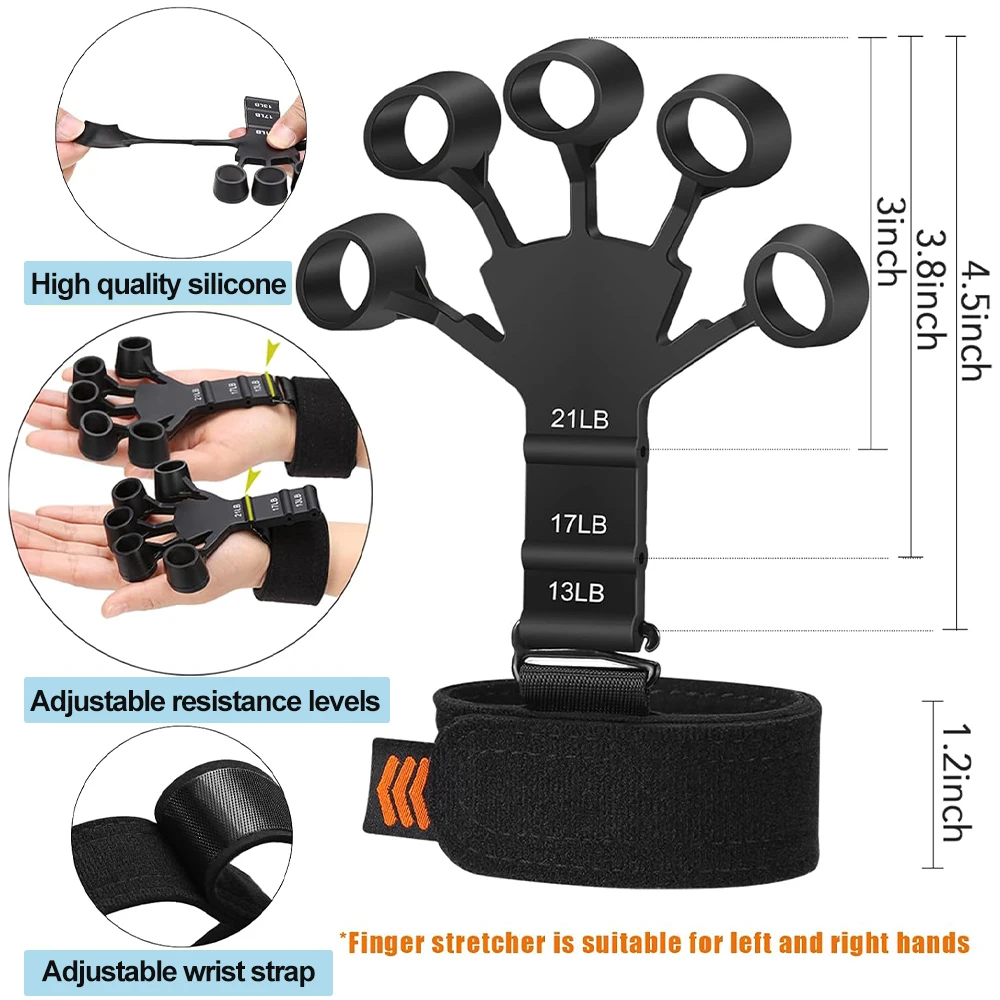 Gripper Adjustable R-Type Hand Grip Exercise Countable Strength Exercise Strengthening Pliers Spring Finger Pinch Wrist Expander