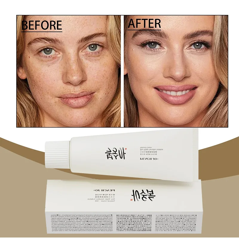 Korean Rice Extract Cream Spf50+ Hydrate Moisturizing Improve Dullness Even Out Brighten Skin Tone Last Light-feeling Concealer