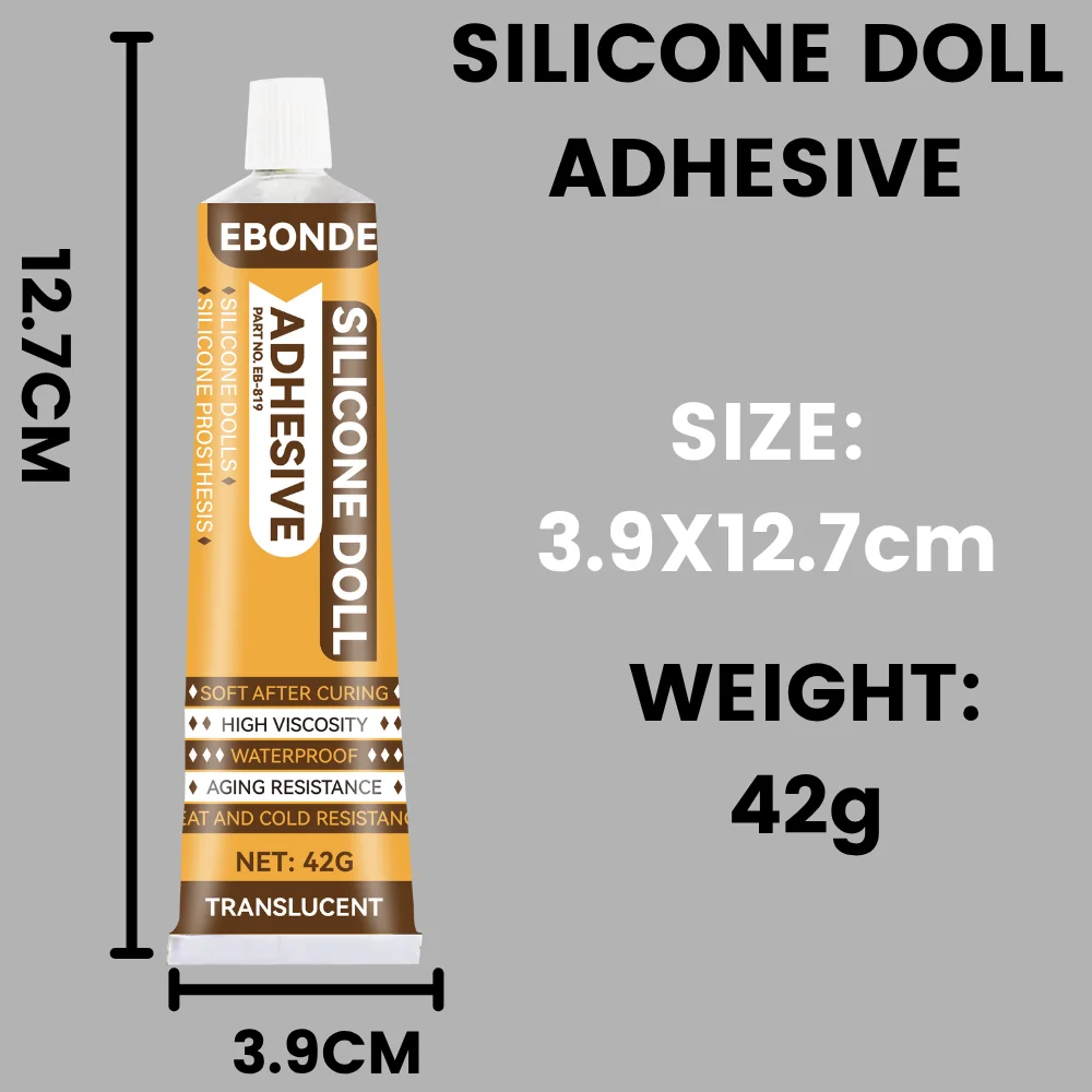 Strong Adhesive Glue for Silicone, Plastic, Metal, Glass - Repair Silicone Dolls, Prosthesis, Fake Skin, Toys and More