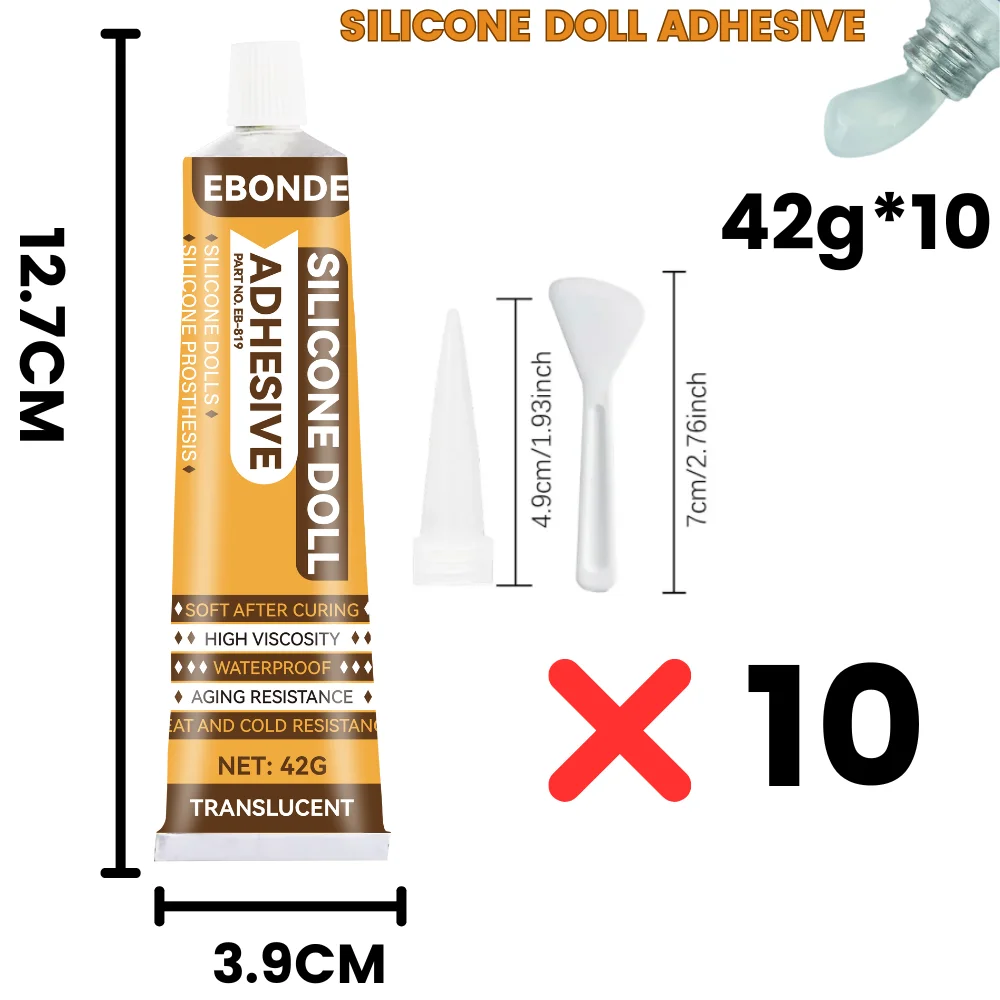 Strong Adhesive Glue for Silicone, Plastic, Metal, Glass - Repair Silicone Dolls, Prosthesis, Fake Skin, Toys and More
