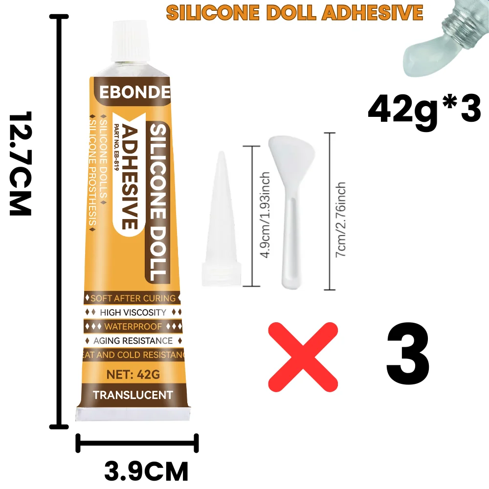 Strong Adhesive Glue for Silicone, Plastic, Metal, Glass - Repair Silicone Dolls, Prosthesis, Fake Skin, Toys and More