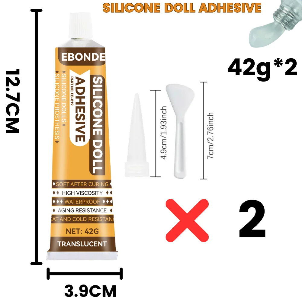 Strong Adhesive Glue for Silicone, Plastic, Metal, Glass - Repair Silicone Dolls, Prosthesis, Fake Skin, Toys and More