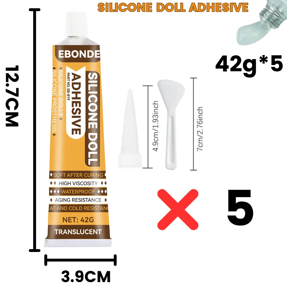 Strong Adhesive Glue for Silicone, Plastic, Metal, Glass - Repair Silicone Dolls, Prosthesis, Fake Skin, Toys and More