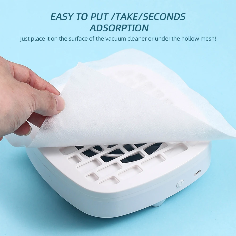 USB Mini Manicure Nail Vacuum Cleaner Strong Suction Nail Dust Collector Portable Nail Art Vacuum Dust Cleaner Extractor Fan