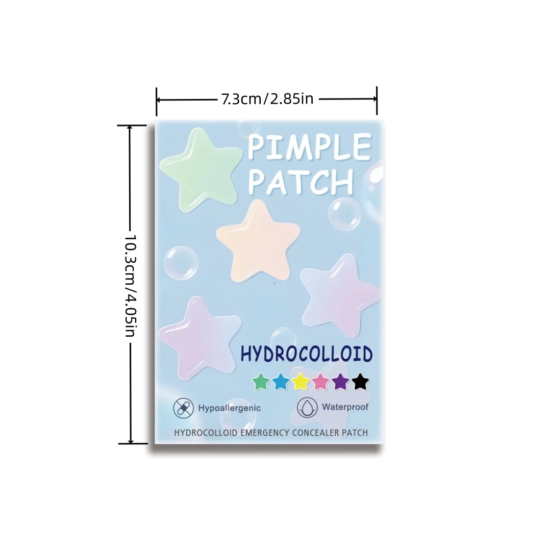 280pcs Star Acne Patch, Waterproof and Breathable, Daily Facial Use, Facial Skin Cover and Care Essentials, Personal Care
