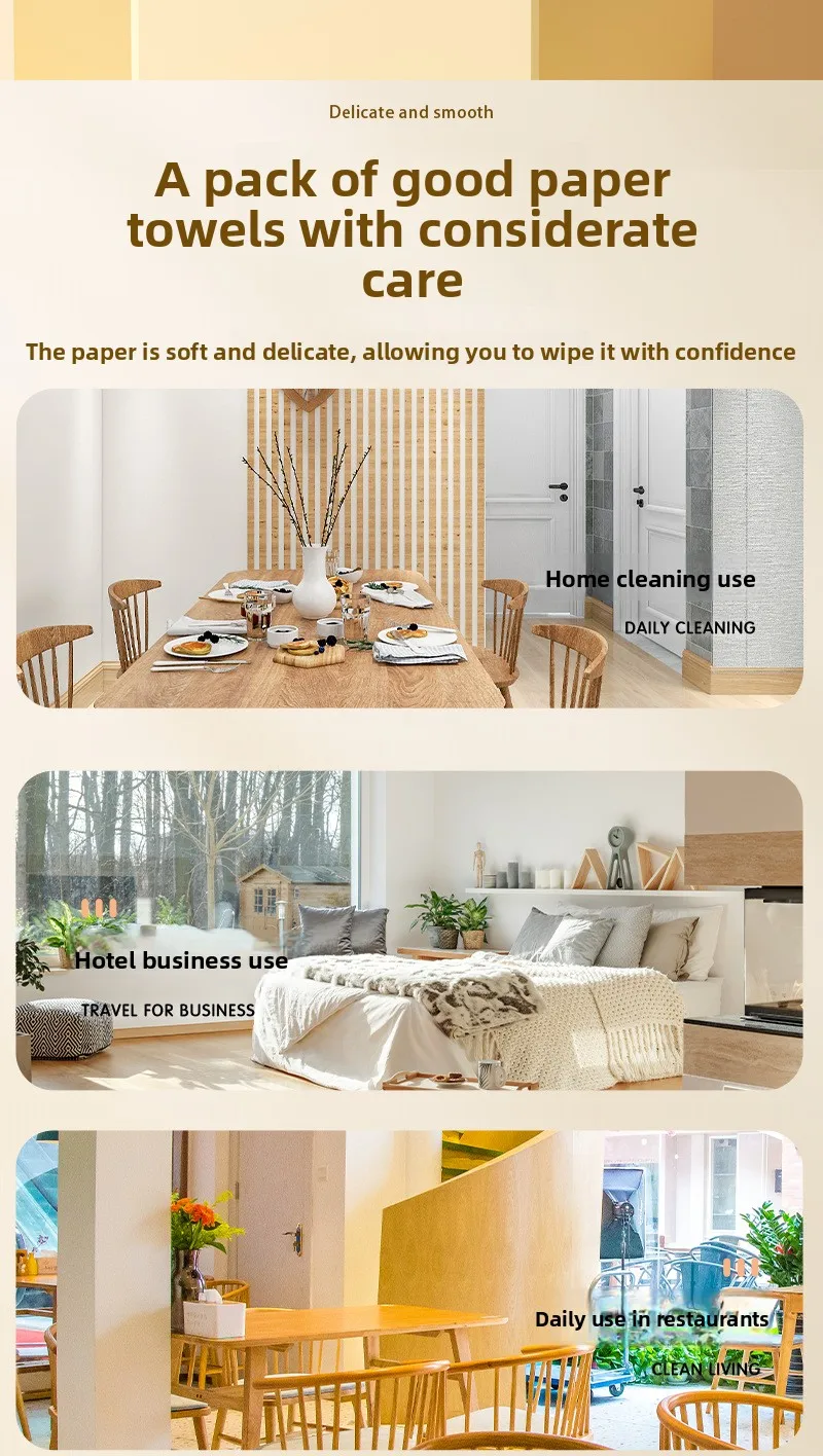 10-40 Small Packs Of Wood Pulp Paper, 4 Layers Thick, 160 Sheets/pack, 40 Packs/pack, Napkins, Tissue Paper, Toilet Paper
