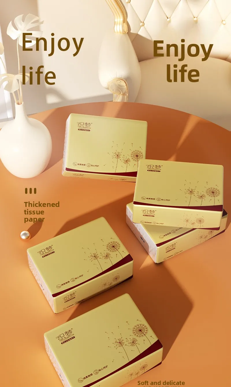 10-40 Small Packs Of Wood Pulp Paper, 4 Layers Thick, 160 Sheets/pack, 40 Packs/pack, Napkins, Tissue Paper, Toilet Paper