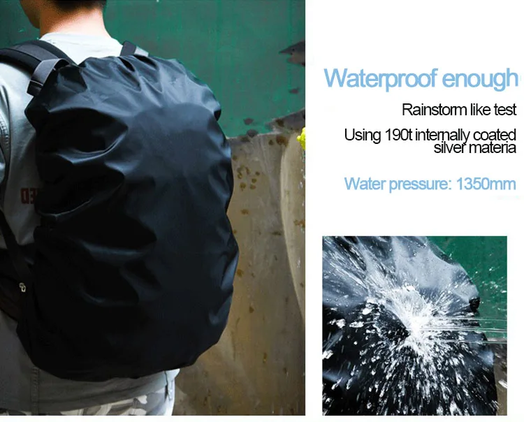 New Waterproof Backpack Cover Ravel Safety Outdoor Backpack Cover Waterproof Rain Cap Cover YJ04