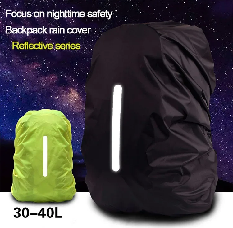 New Waterproof Backpack Cover Ravel Safety Outdoor Backpack Cover Waterproof Rain Cap Cover YJ04