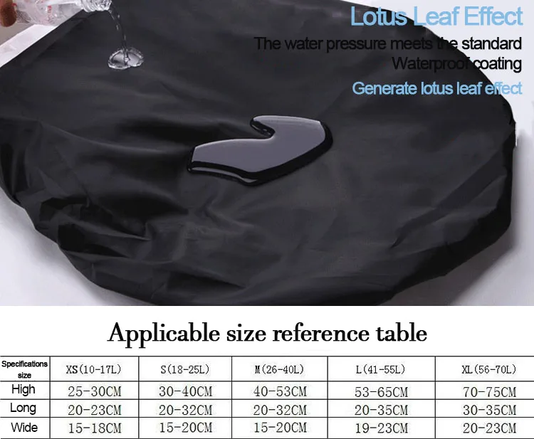 New Waterproof Backpack Cover Ravel Safety Outdoor Backpack Cover Waterproof Rain Cap Cover YJ04