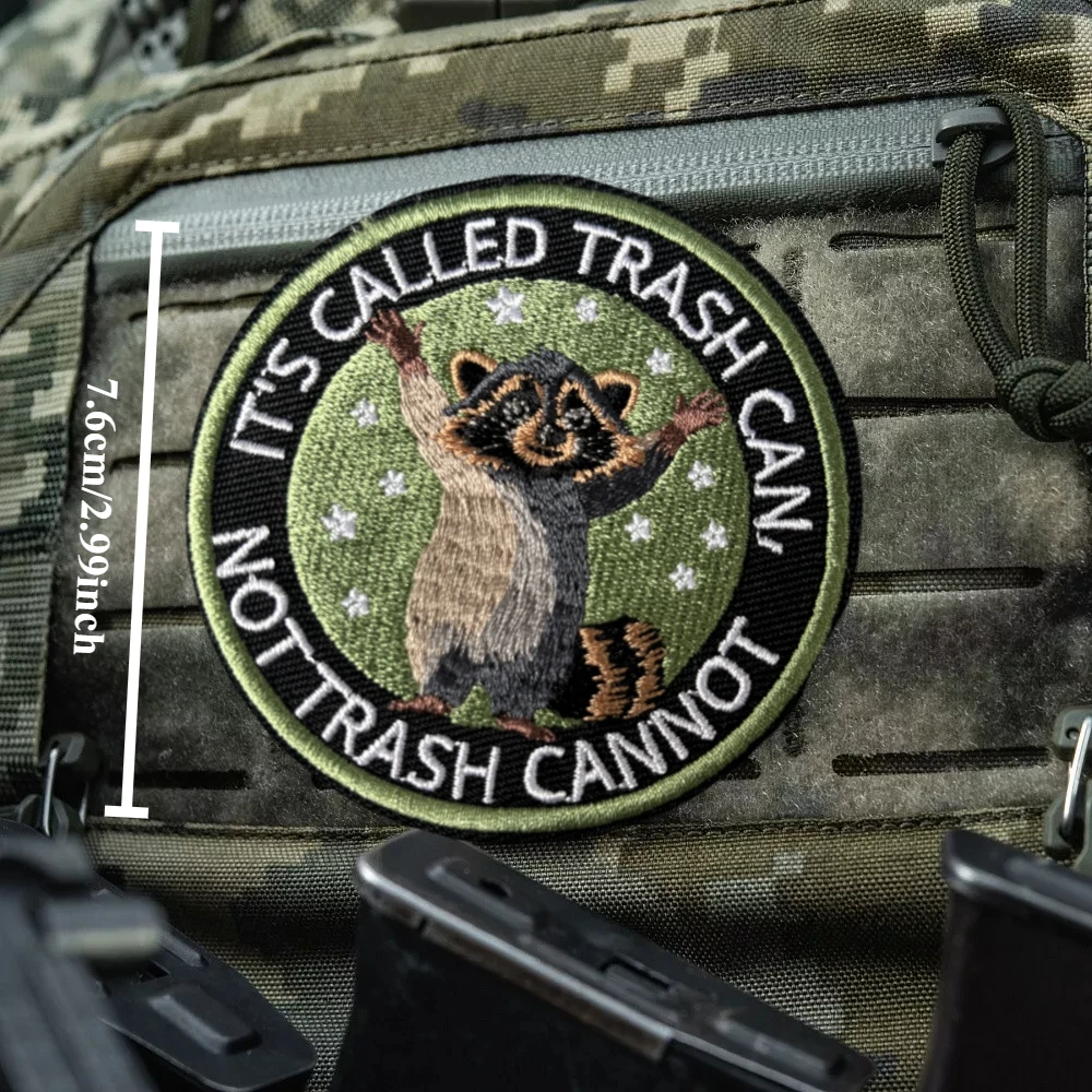 It's Called Trash Can, Not Trash Cannot Tactical Patch Embroidery Hook&Loop Patches Military Morale Badge Backpack Stickers
