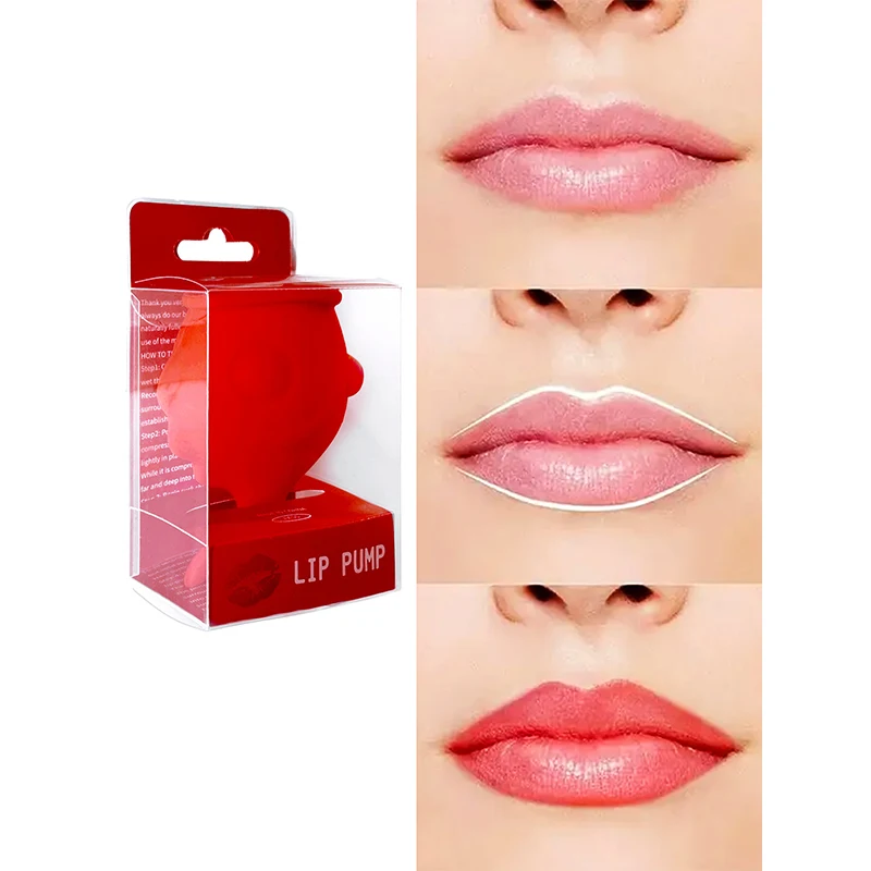 Silicone Lip Pump,Lip Enlarger Make Lips Sexy Bigger Thicker,Lips Care Beauty Lip Mouth Tools Lasting Glossy Lip Plumper