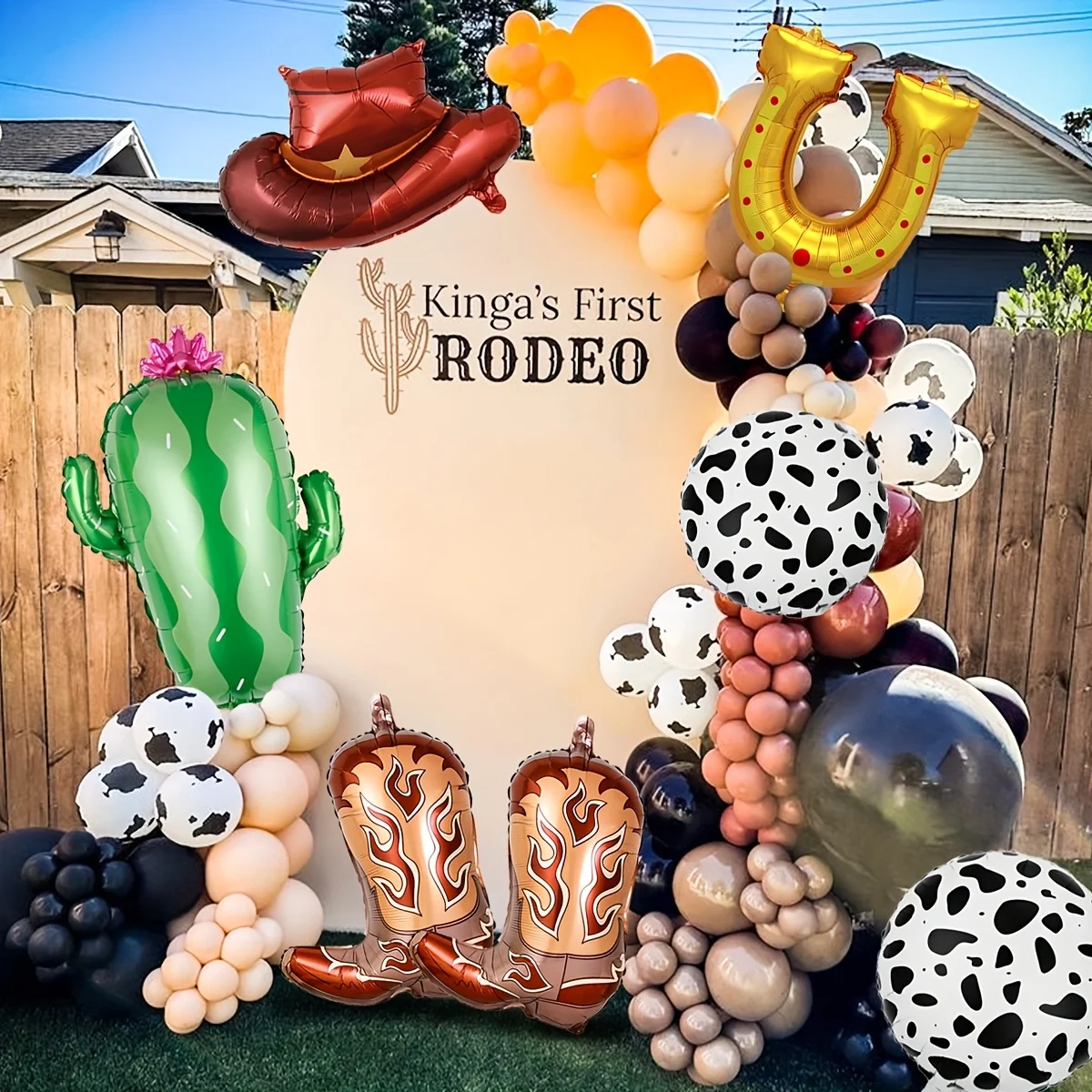 Western Party Balloons Horse Horseshoe Balloons Wild West Cowboy Rodeo Themed Birthday Party Bachelor Party Farm Decoration Gift