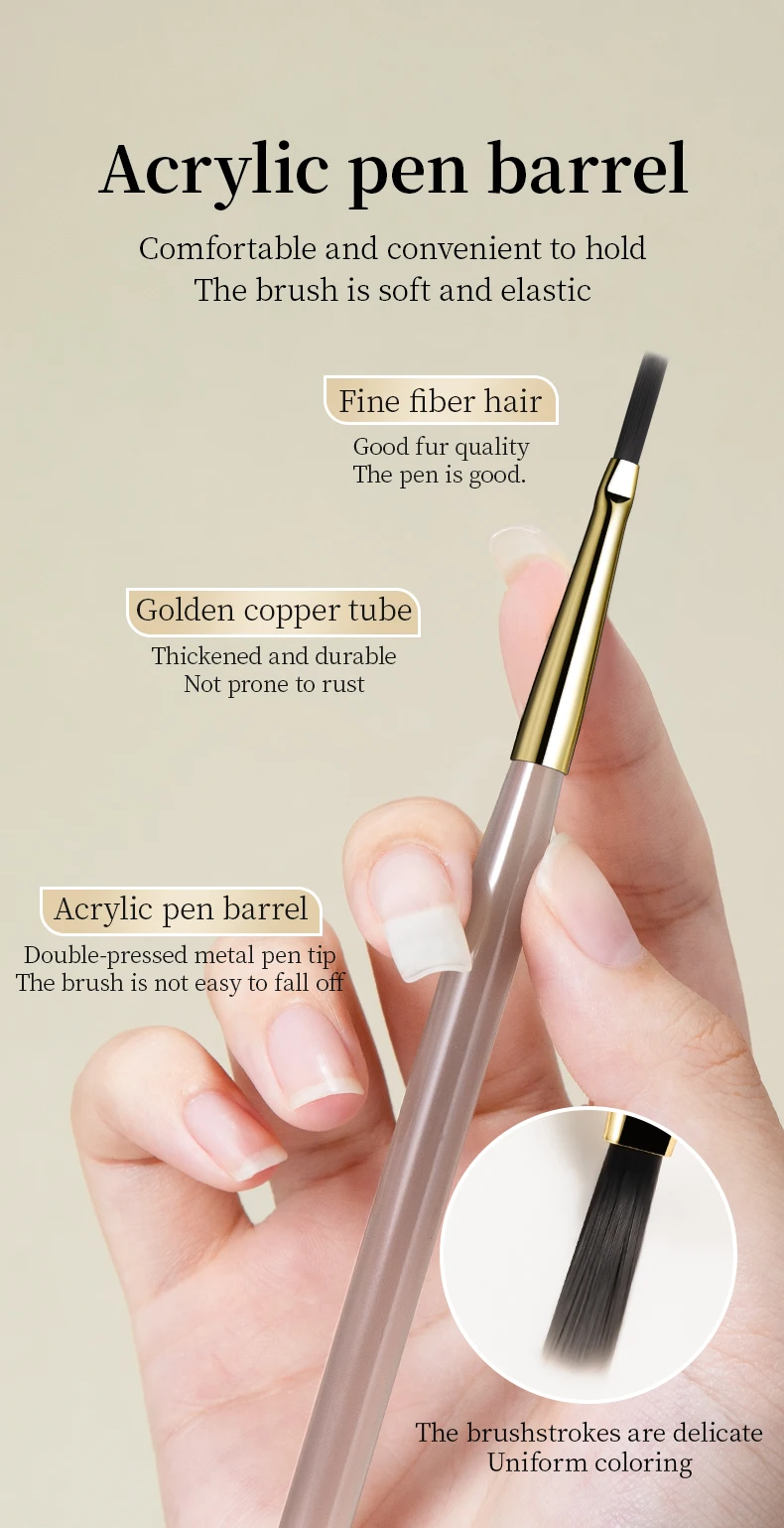 RSNAIL Nail Art Brush Set Vintage Checker Brush Ultra-Fine Drawing Painting Brushes Nail Art Kit with Y2K Style Manicure Tools