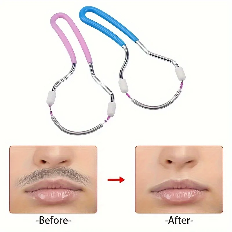 1PCFacial Epilator for Women, Remove Unwanted Hair on Upper Lip, Chin, Face, Portable Handheld Spring Roller Epilator for Smooth