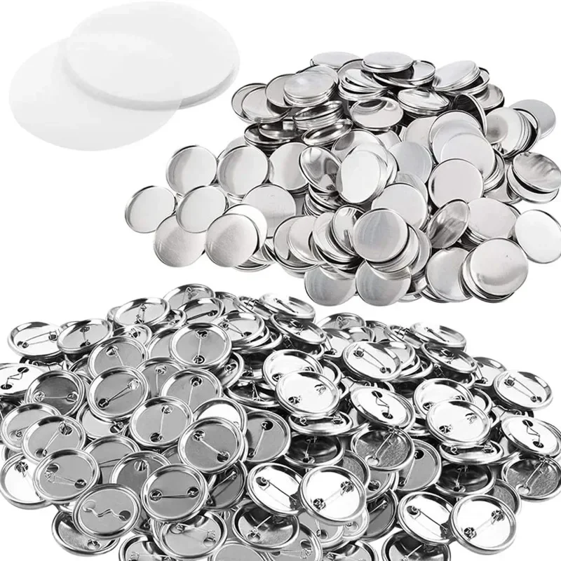 10/20 Pcs Metal Badge Pin Button Maker Parts DIY Blank Badge Button Parts for Art Crafts Making Iron-Base Badges Set 25-75MM