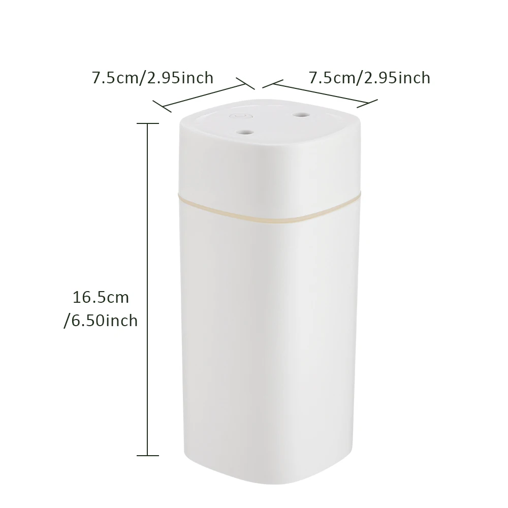 300/600ML USB Air Humidifier For Home Car With Colorful Night Light Large Capacity Essential Oil Aroma Diffuser Mist Sprayer