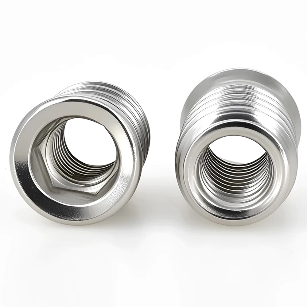 304 Stainless Steel Hex Drive Insert Nuts Woodworking Wood Insertnut Furniture Nut Table Desk Chair Bed Nutsert M4 M5 M6 M8