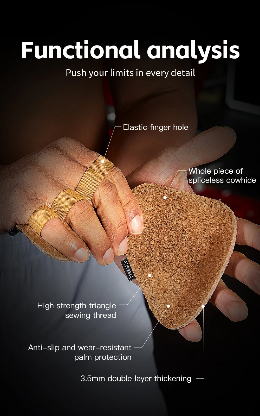 Powerlifting Gym Gloves Breathable Horizontal Bar Booster Gloves Weightlifting Leather Palm Guard Fitness Gloves for Men Women