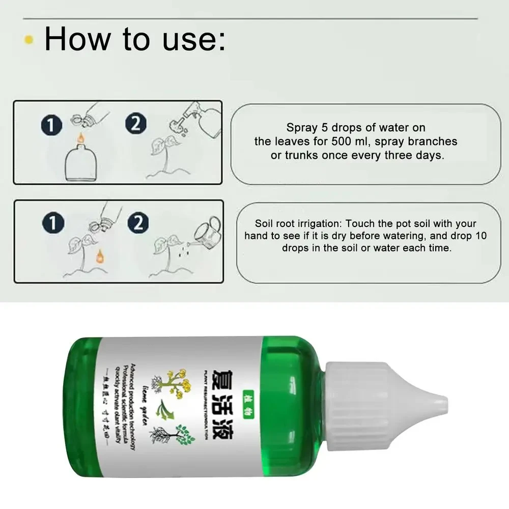 Plant Revitalizer Resurrection Liquid 50ml Fertilizing Liquid Concentrate Fertilizing Liquid Concentrate Plant Promotes Growth