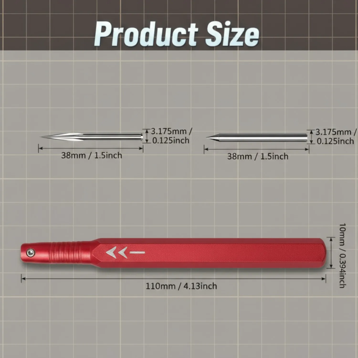 Model Scriber Tool Set with Scribing needle&TriangularScraper-Precision Panel Line Engraving Trimming tool forGundam,RG Models