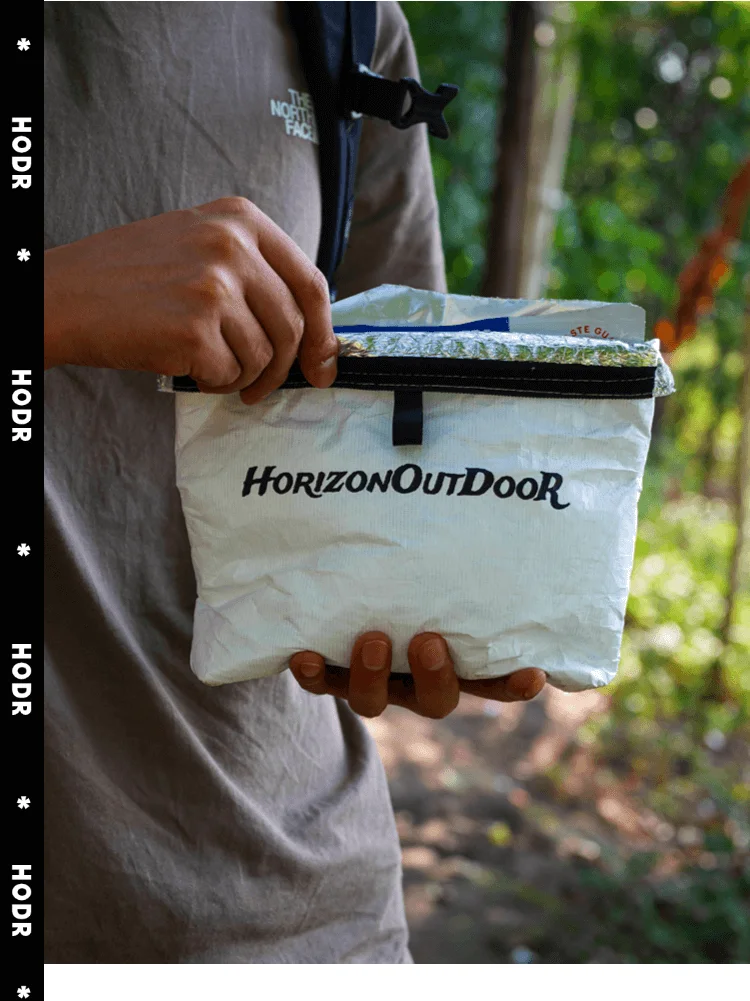[HODRGEAR] Outdoor Tyvek® Insulated Food Pouch Ultralight Freeze-Dried Meal Cozy Warmer Bag Tear-Resistant Hiking Camping Gear