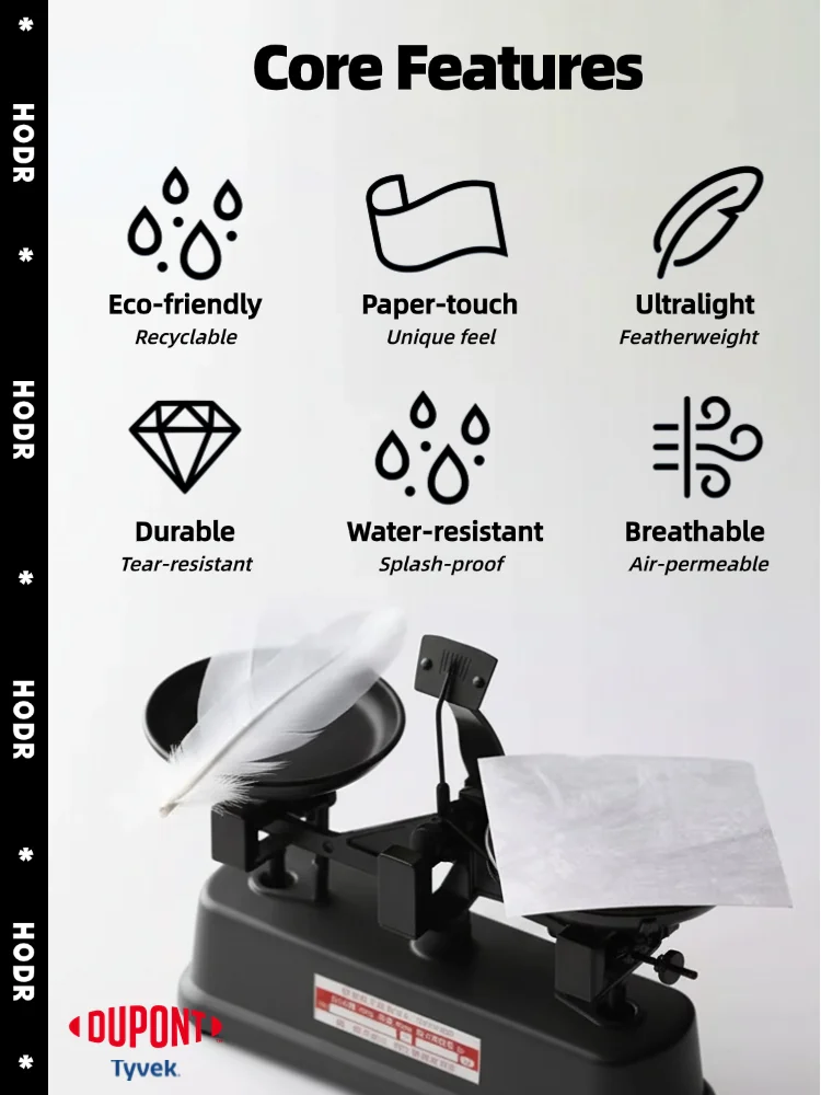 [HODRGEAR] Outdoor Tyvek® Insulated Food Pouch Ultralight Freeze-Dried Meal Cozy Warmer Bag Tear-Resistant Hiking Camping Gear