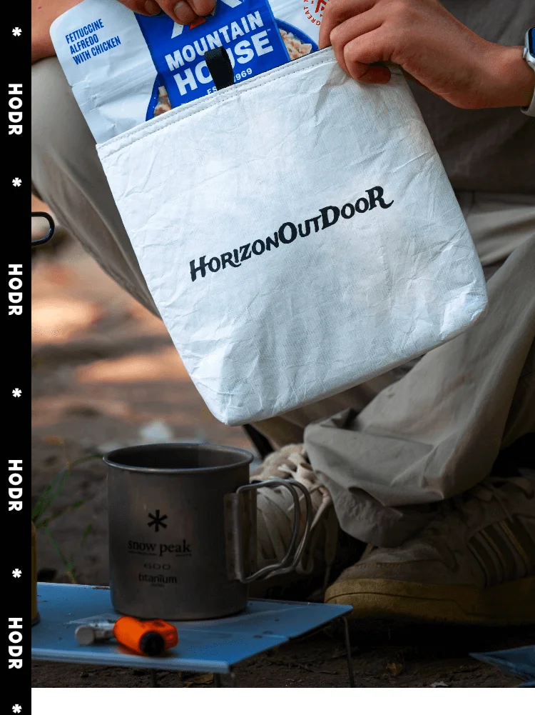 [HODRGEAR] Outdoor Tyvek® Insulated Food Pouch Ultralight Freeze-Dried Meal Cozy Warmer Bag Tear-Resistant Hiking Camping Gear