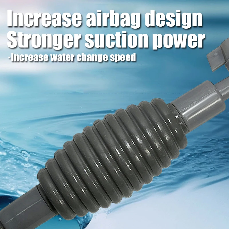 New Fish Tank Water Changer Sand Washer Water Pump Fish Tank Water Absorber Siphon Pipe Manual Water Changer Toilet