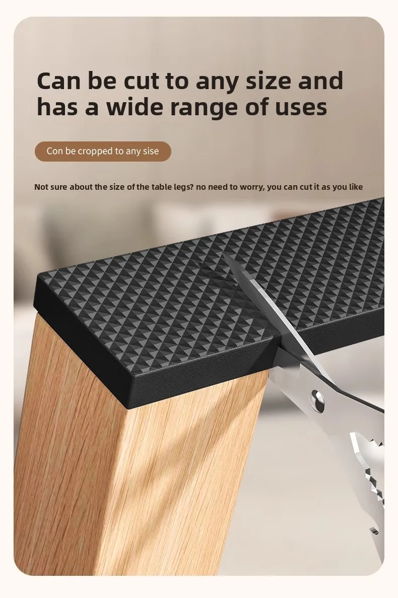 Thicken Non Slip Furniture Pads Self Adhesive Rubber Mute Mats Table Chair Foot Protection Pad Bumper Anti-Slip Pad DIY Shape