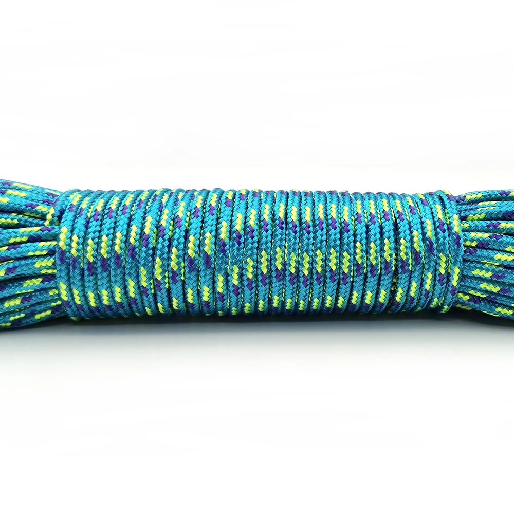 3mm Paracord, Outdoor Hiking and Camping Rope, Clothes Drying Rope, Bracelet Braided Rope, One Inner Core Pet Collar Rope