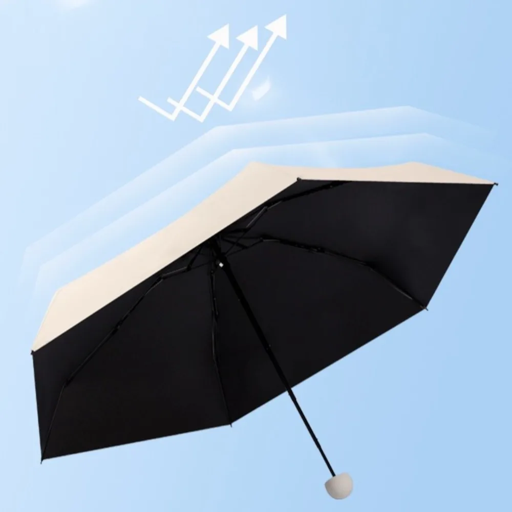 New Mini Capsule Folding Umbrella UPF50+ Portable Sun Rain Umbrella Dual Use Protection Vinyl Travel Accessoreis for Outdoor