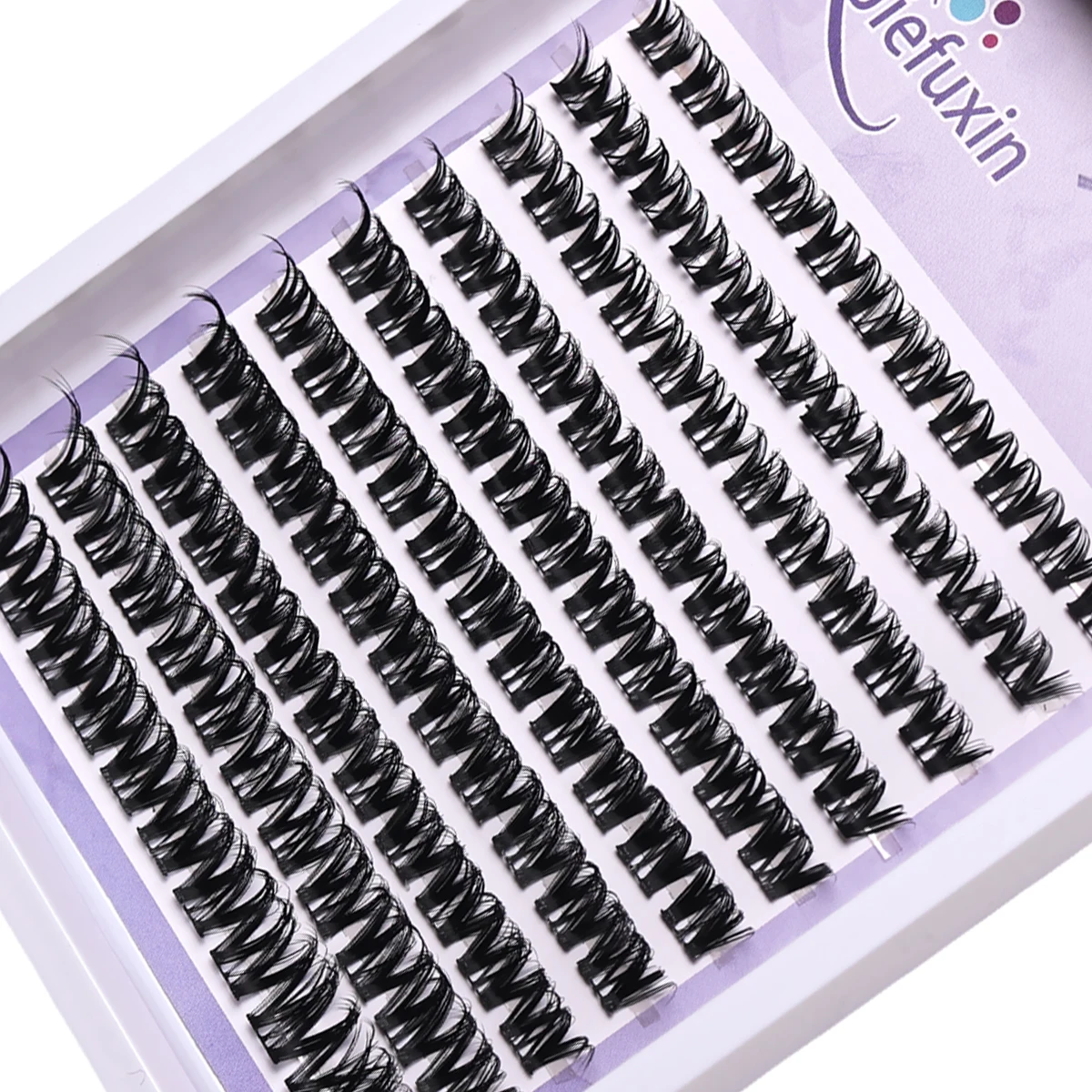 Lash Clusters Extensions Natural Look Lashes D Curl Fluffy Cluster Lashes DIY Eyelash