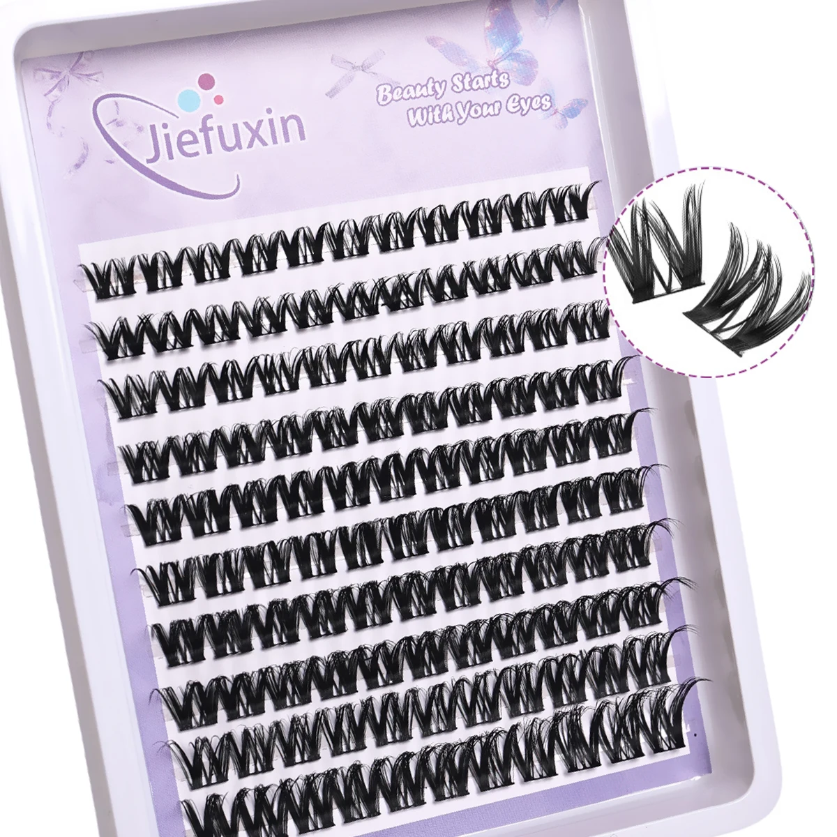 Lash Clusters Extensions Natural Look Lashes D Curl Fluffy Cluster Lashes DIY Eyelash