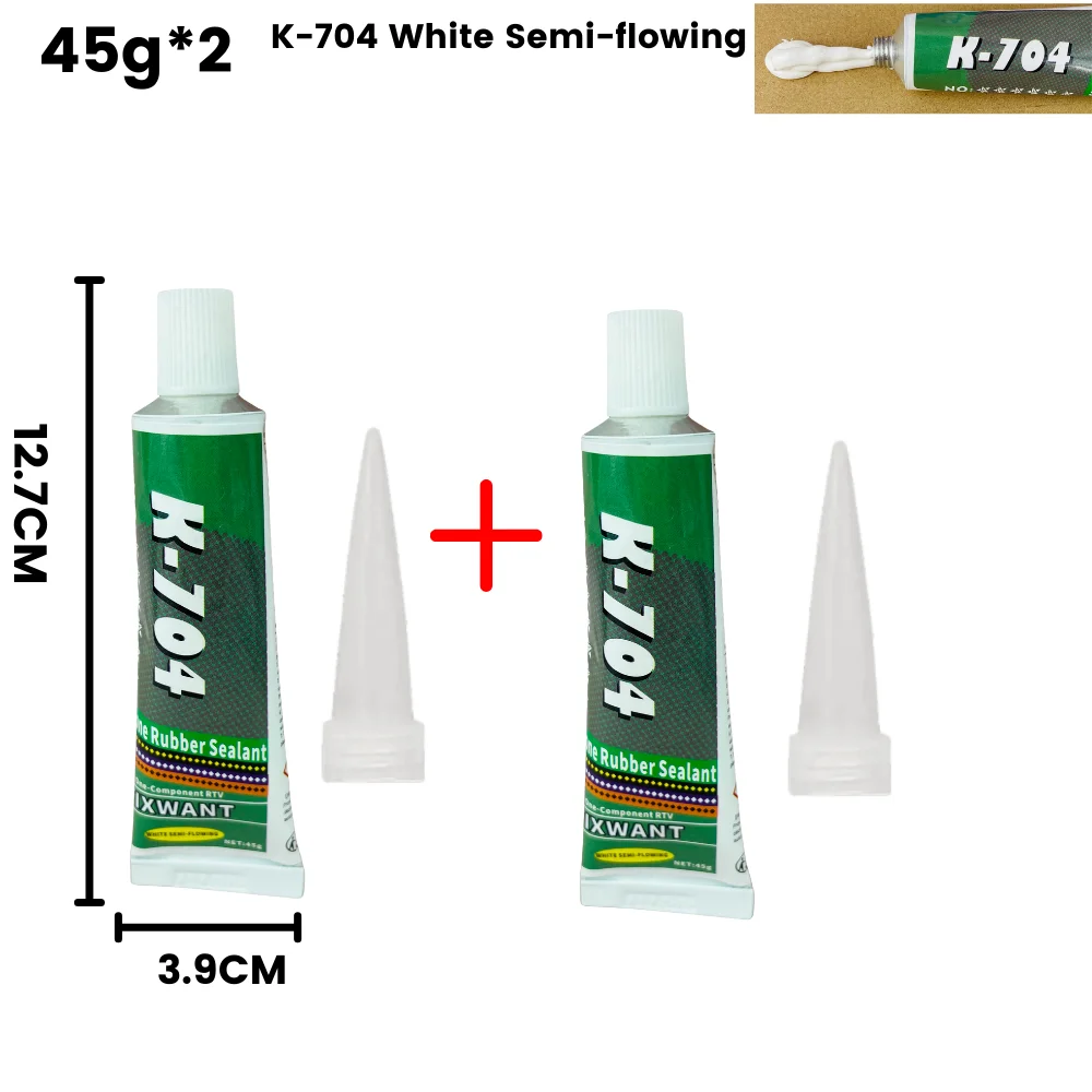 Silicone Industrial Adhesive 45g K-703 704 705 706 RTV Silicone Rubber Black White Transparent Electronic Component Sealing Glue