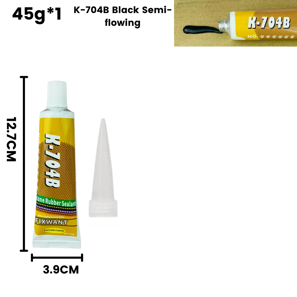 Silicone Industrial Adhesive 45g K-703 704 705 706 RTV Silicone Rubber Black White Transparent Electronic Component Sealing Glue