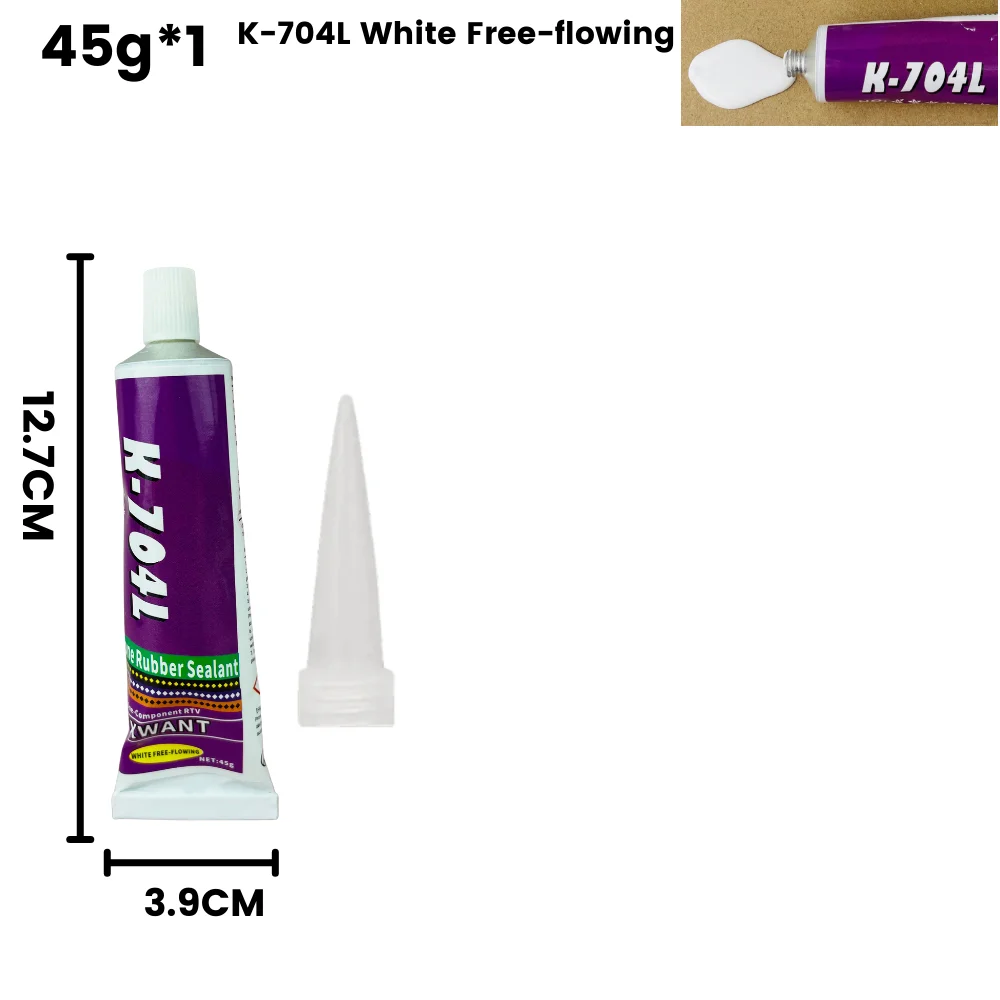 Silicone Industrial Adhesive 45g K-703 704 705 706 RTV Silicone Rubber Black White Transparent Electronic Component Sealing Glue