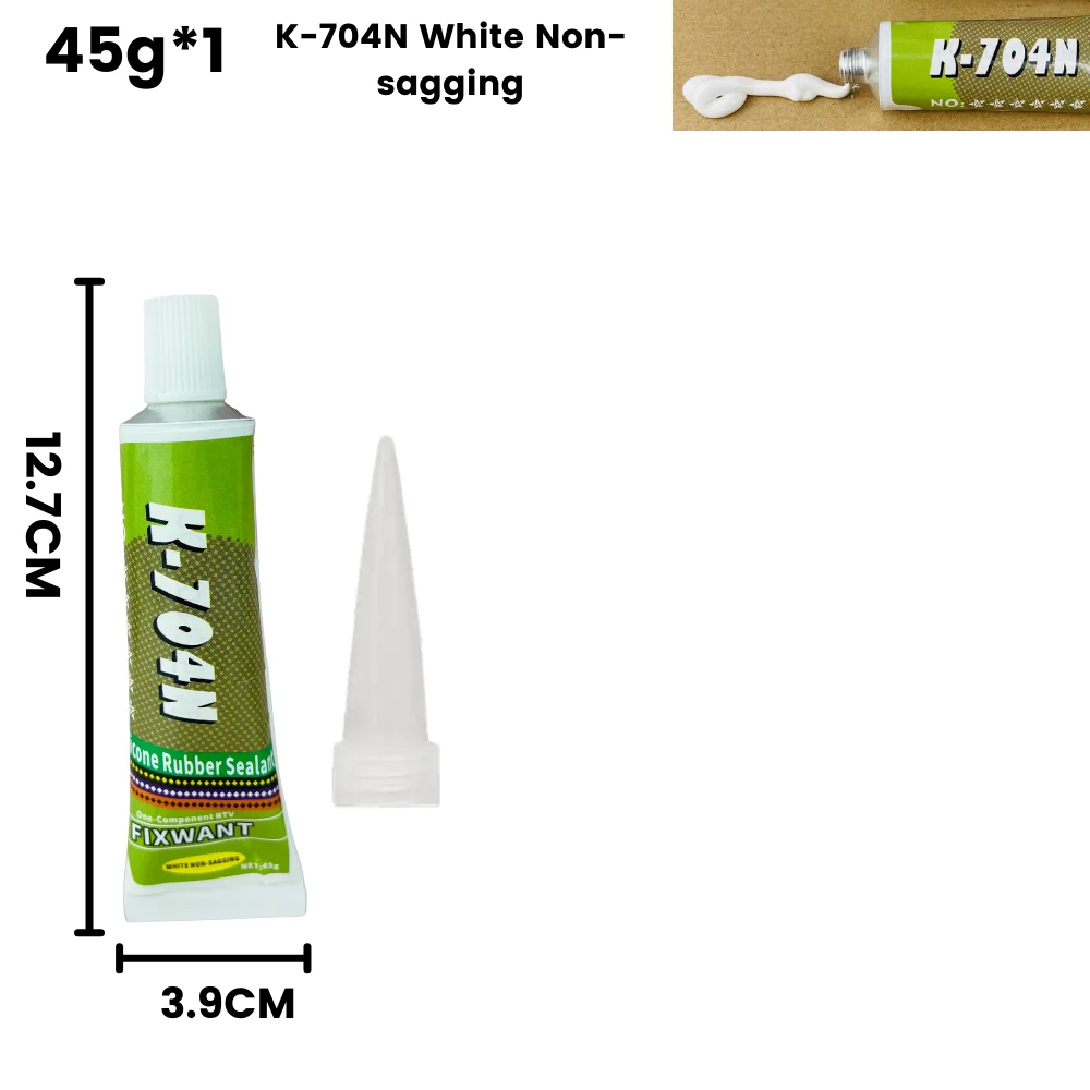 Silicone Industrial Adhesive 45g K-703 704 705 706 RTV Silicone Rubber Black White Transparent Electronic Component Sealing Glue