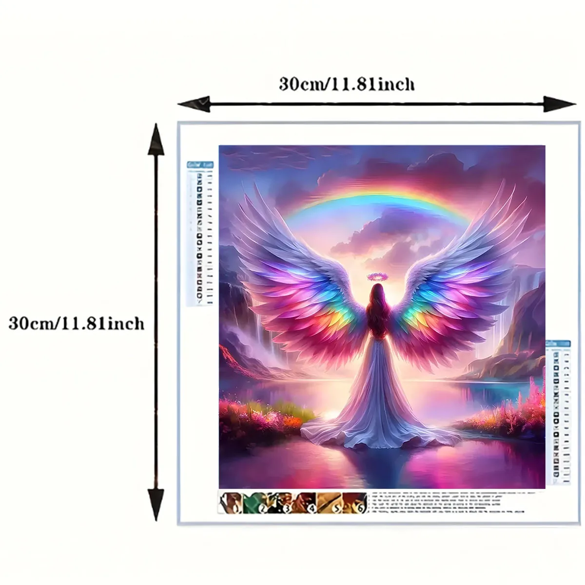 1 Set of Angel Arrival Diamond Painting Set, DIY Adult Full Diamond Home Decoration Painting Set, Adult, Frameless Art Crafts
