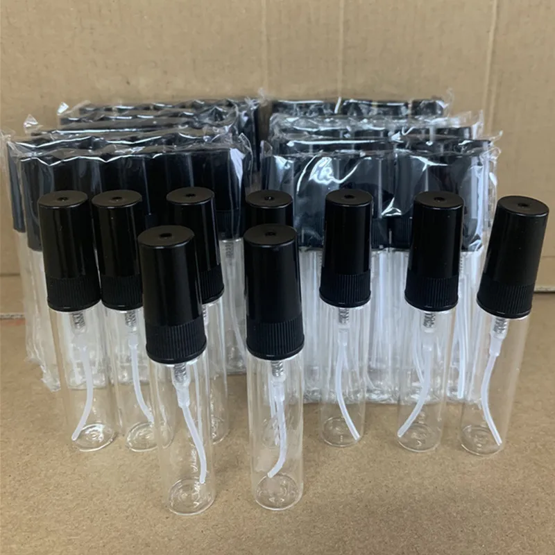 Bulk Pack 5/10/20/50/100PCS 5ML Black Glass Spray Bottles with 4 Essential Accessories - Dropper Funnel Dispenser Syringe