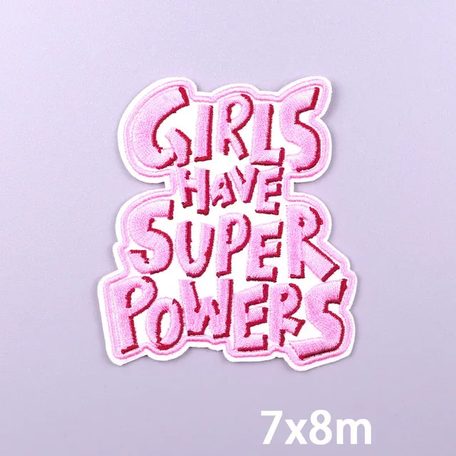 Colorful Letters Applique Iron On Patches For Clothing Stickers Cartoon Phrases Embroidered Patches On Clothes Fusible Badges