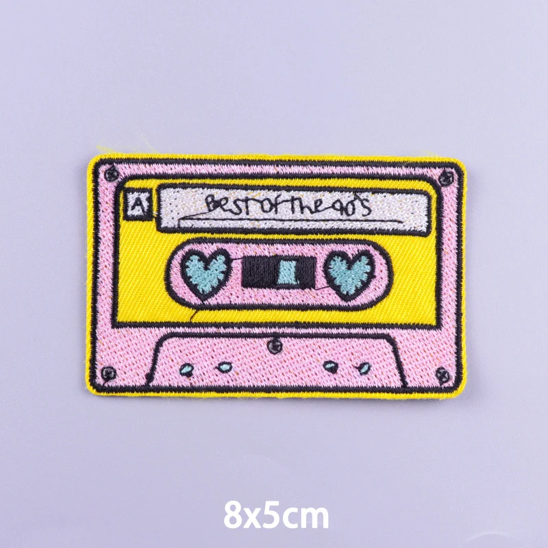Colorful Letters Applique Iron On Patches For Clothing Stickers Cartoon Phrases Embroidered Patches On Clothes Fusible Badges