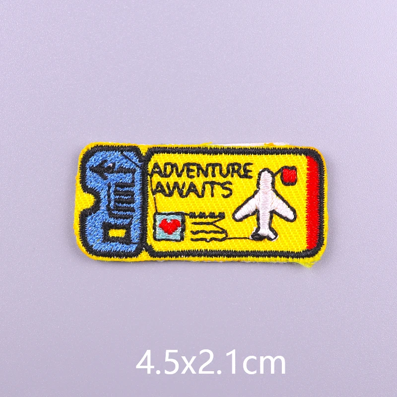 Colorful Letters Applique Iron On Patches For Clothing Stickers Cartoon Phrases Embroidered Patches On Clothes Fusible Badges
