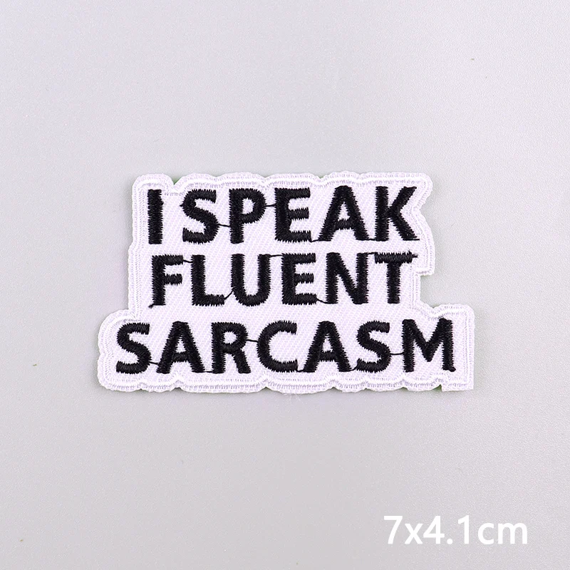 Colorful Letters Applique Iron On Patches For Clothing Stickers Cartoon Phrases Embroidered Patches On Clothes Fusible Badges